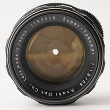 画像をギャラリービューアに読み込む, ペンタックス Pentax Asahi スーパータクマー Super Takumar 55mm F1.8 前期 M42 マウント
