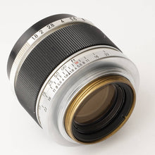 画像をギャラリービューアに読み込む, キヤノン Canon 50mm F1.8 L39 LTM
