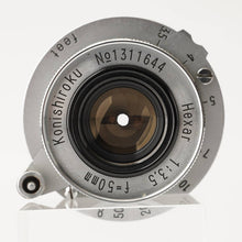 画像をギャラリービューアに読み込む, コニカ Konica 小西六 Konishiroku Hexar 50mm F3.5 ライカ L39マウント

