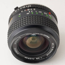 画像をギャラリービューアに読み込む, ミノルタ Minolta MC W.ROKKOR 24mm F2.8 MCマウント
