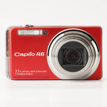 画像をギャラリービューアに読み込む, リコー Ricoh Caplio R6 レッド 7.1x 広角 光学ズーム
