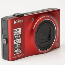 画像をギャラリービューアに読み込む, ニコン Nikon COOLPIX S8000 レッド 10x 光学ズーム
