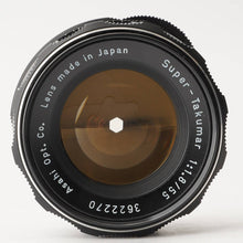 Load image into Gallery viewer, Pentax Asahi Super Takumar 55mm f/1.8 M42 Mount
