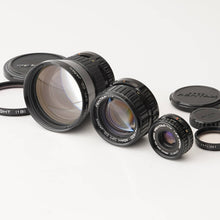 Load image into Gallery viewer, Pentax-110 24mm f/2.8 / Pentax-110 50mm f/2.8 / Pentax-110 70mm f/2.8
