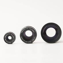Load image into Gallery viewer, Pentax-110 24mm f/2.8 / Pentax-110 50mm f/2.8 / Pentax-110 70mm f/2.8
