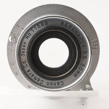 Load image into Gallery viewer, Canon Serenar 50mm f/3.5 M42 Mount Collapsible Lens
