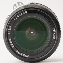 画像をギャラリービューアに読み込む, ニコン Nikon Ai NIKKOR 28mm F3.5
