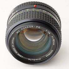 Load image into Gallery viewer, Minolta MC Rokkor PG 50mm f/1.4
