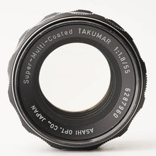 Load image into Gallery viewer, Pentax Asahi Super-Multi-Coated Takumar 55mm f/1.8 M42 Mount
