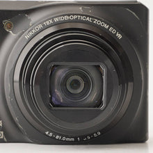 Load image into Gallery viewer, Nikon COOLPIX S9100 Black 18x OPTICAL ZOOM
