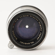Load image into Gallery viewer, Nikon Nippon Kogaku NIKKOR H C 5cm 50mm f/2 L39 LTM
