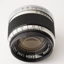 Load image into Gallery viewer, Canon 50mm f/1.8 L39 LTM
