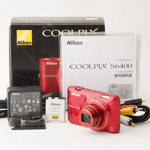Load image into Gallery viewer, Nikon COOLPIX S6400 Glossy Red 12x Optical Zoom
