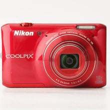 Load image into Gallery viewer, Nikon COOLPIX S6400 Glossy Red 12x Optical Zoom
