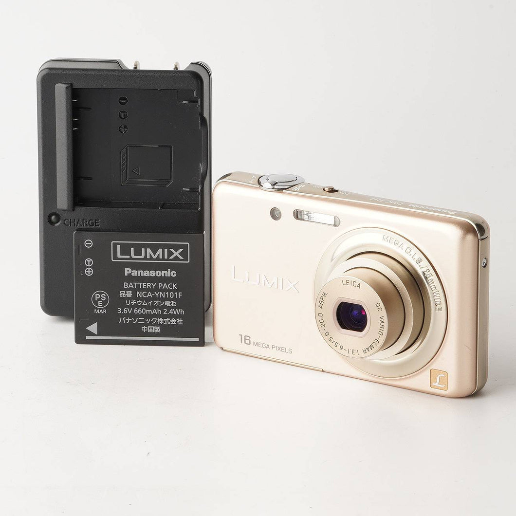パナソニック Panasonic LUMIX DMC-FH7 シャインゴールド コンパクト