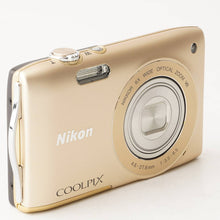 Load image into Gallery viewer, Nikon COOLPIX S3300 Sweet Gold
