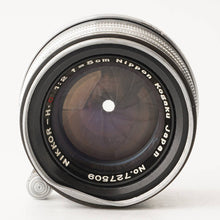 Load image into Gallery viewer, Nikon Nippon Kogaku NIKKOR H C 5cm 50mm f/2
