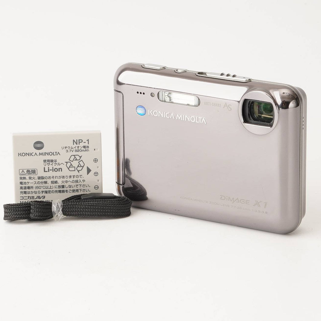 『極美品』動作確認済　Konica Minolta DIMAGE X1 シルバー Konica Minolta DiMAGE X1 Blasted Silver – Natural Camera