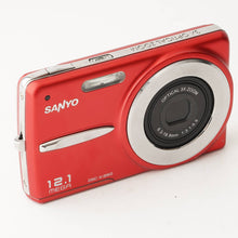 Load image into Gallery viewer, Sanyo DSC-X1260 Red 3x Optical Zoom
