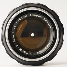 Load image into Gallery viewer, Nippon Kogaku NIKKOR-S Auto 50mm f/1.4 Non Ai
