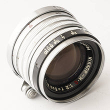 画像をギャラリービューアに読み込む, ニコン Nippon Kogaku NIKKOR-H C 5cm 50mm F2 黒帯 ライカ L39 マウント
