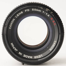 画像をギャラリービューアに読み込む, キヤノン Canon FD 50mm F1.4 S.S.C FDマウント
