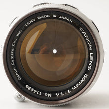 Load image into Gallery viewer, Canon 50mm f/1.4 L39 LTM
