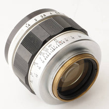 画像をギャラリービューアに読み込む, キヤノン Canon 50mm F1.4 ライカ L39 マウント
