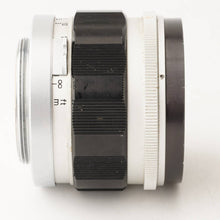 画像をギャラリービューアに読み込む, キヤノン Canon 50mm F1.4 ライカ L39 マウント
