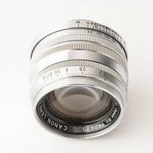 Load image into Gallery viewer, Canon 50mm f/1.8 L39 LTM
