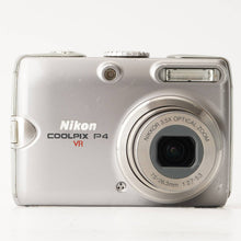 Load image into Gallery viewer, Nikon COOLPIX P4 Silver Compact Digital Camera
