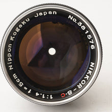 画像をギャラリービューアに読み込む, ニコン Nikon NIKKOR-S.C 50mm F1.4 Sマウント
