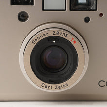 Load image into Gallery viewer, Contax T3 / DATA BACK / Carl Zeiss Sonnar 35mm f/2.8 Silver
