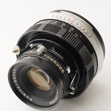 Load image into Gallery viewer, Mamiya Universal Press  / MAMIYA-SEKOR 100mm f/3.5 / Focusing Screen Holder Pint Glass
