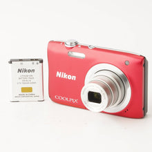Load image into Gallery viewer, Nikon COOLPIX A100 Red 5x OPTICAL ZOOM
