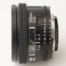 画像をギャラリービューアに読み込む, ニコン Nikon AF NIKKOR 20mm F2.8
