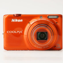 Load image into Gallery viewer, Nikon COOLPIX S6500 Mandarin Orange 12x Wide Optical Zoom
