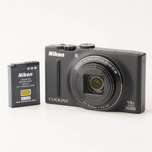 Load image into Gallery viewer, Nikon COOLPIX S8200 Noble Black 14x Wide Optical Zoom
