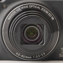 Load image into Gallery viewer, Nikon COOLPIX S8200 Noble Black 14x Wide Optical Zoom
