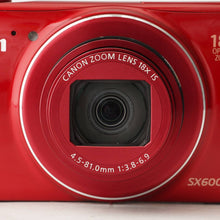 画像をギャラリービューアに読み込む, キヤノン Canon PowerShot SX600 HS レッド 18x IS 光学ズーム
