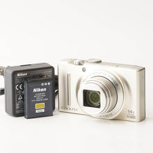 Load image into Gallery viewer, Nikon COOLPIX S8200  Platinum Silver 14x Wide Optical Zoom
