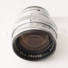 画像をギャラリービューアに読み込む, コンタックス Contax カールツァイス Carl Zeiss Sonnar 50mm F1.5 Contax RFマウント レンジファインダー
