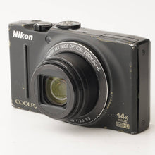 Load image into Gallery viewer, Nikon COOLPIX S8200 Black 14x WIDE OPTICAL ZOOM

