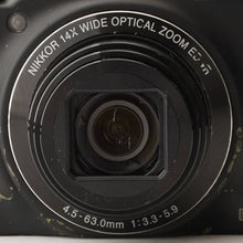 Load image into Gallery viewer, Nikon COOLPIX S8200 Black 14x WIDE OPTICAL ZOOM
