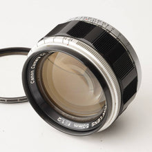 画像をギャラリービューアに読み込む, キヤノン Canon 50mm F1.2 ライカ L39 マウント
