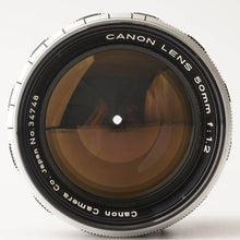 画像をギャラリービューアに読み込む, キヤノン Canon 50mm F1.2 ライカ L39 マウント
