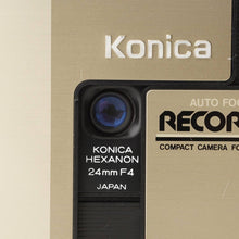 画像をギャラリービューアに読み込む, コニカ Konica Auto Focus Recorder ゴールド / Hexanon 24mm F4
