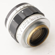 画像をギャラリービューアに読み込む, キヤノン Canon 50mm F1.4 ライカ L39 マウント
