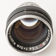 画像をギャラリービューアに読み込む, ニコン Nikon NIKKOR-S.C 50mm F1.4 ブラック Sマウント
