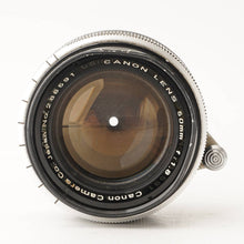 画像をギャラリービューアに読み込む, キヤノン Canon 50mm F1.8 ライカ L39 マウント
